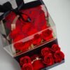 Pasion roja - ryskios raudonos miegancios rozes su dovana